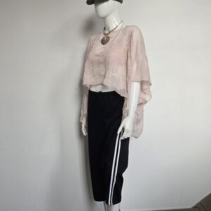 Fashion Bug Stretch Black White Stripes Track Pants Size XL